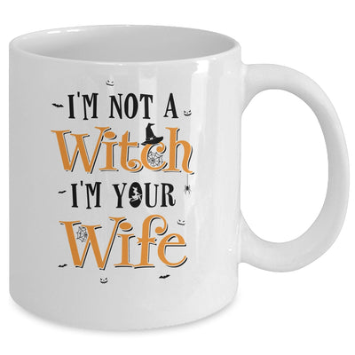 I'm Not A Witch Im Your Wife Get Back Witch Couple Halloween Mug Coffee Mug | Teecentury.com