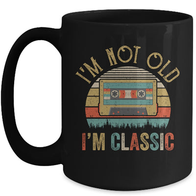 I'm Not Old I'm Classic Funny Music Cassette Vintage Mug Coffee Mug | Teecentury.com