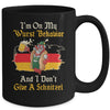 I'm On My Wurst Behavior And I Don't Give A Schnitzel Mug Coffee Mug | Teecentury.com