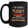 I'm On My Wurst Behavior I Don't Give Schnitzel Oktoberfest Mug Coffee Mug | Teecentury.com