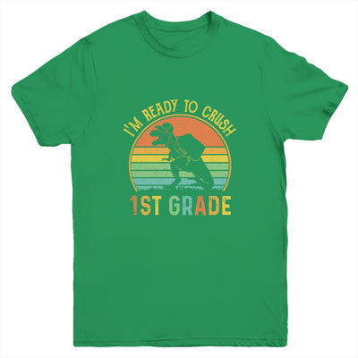 I'm Ready To Crush 1st T Rex Dinosaur Back to School Boys Youth Youth Shirt | Teecentury.com