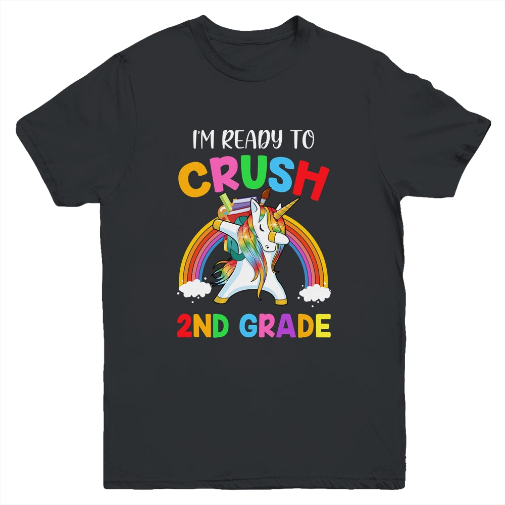 I'm Ready To Crush 2nd Grade Unicorn Back To School Youth Youth Shirt | Teecentury.com