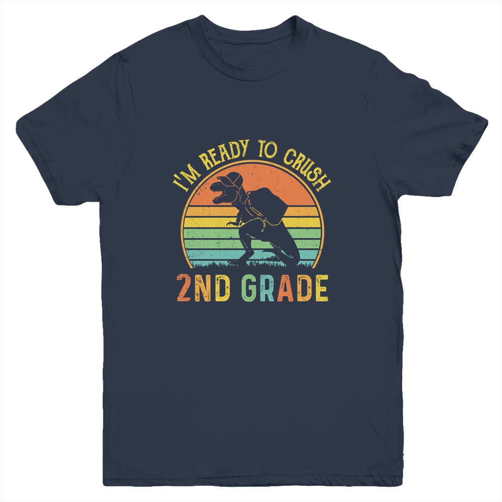 I'm Ready To Crush 2nd T Rex Dinosaur Back to School Boys Youth Youth Shirt | Teecentury.com