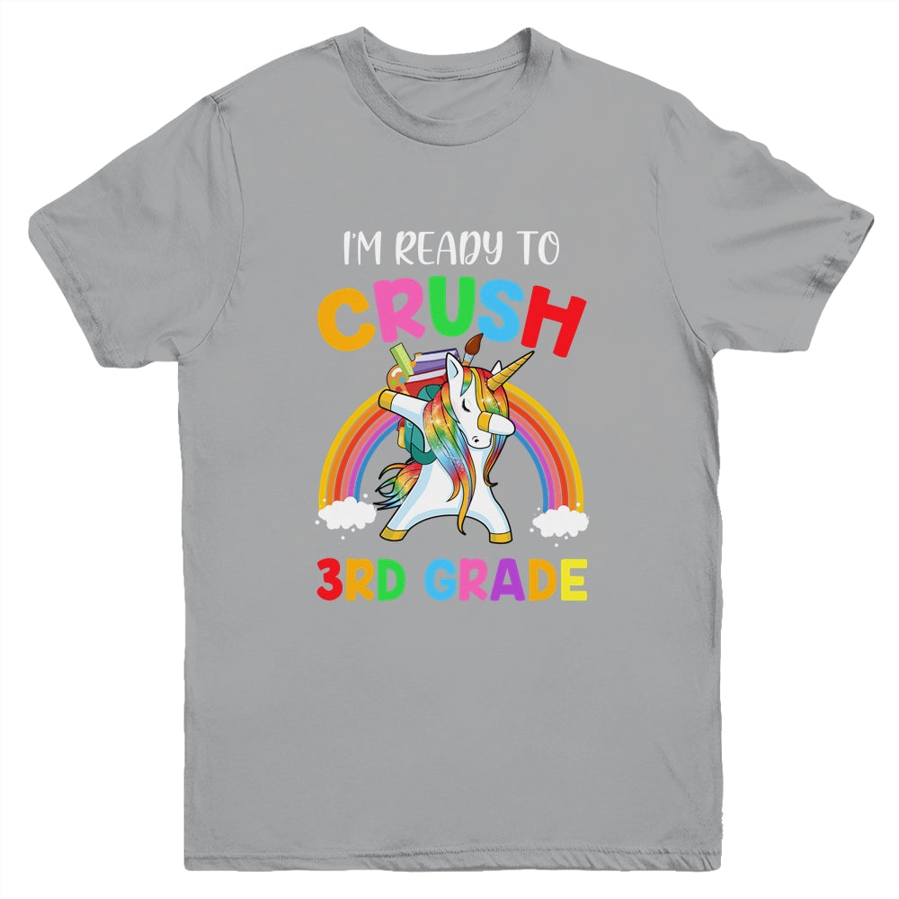 I'm Ready To Crush 3rd Grade Unicorn Back To School Youth Youth Shirt | Teecentury.com