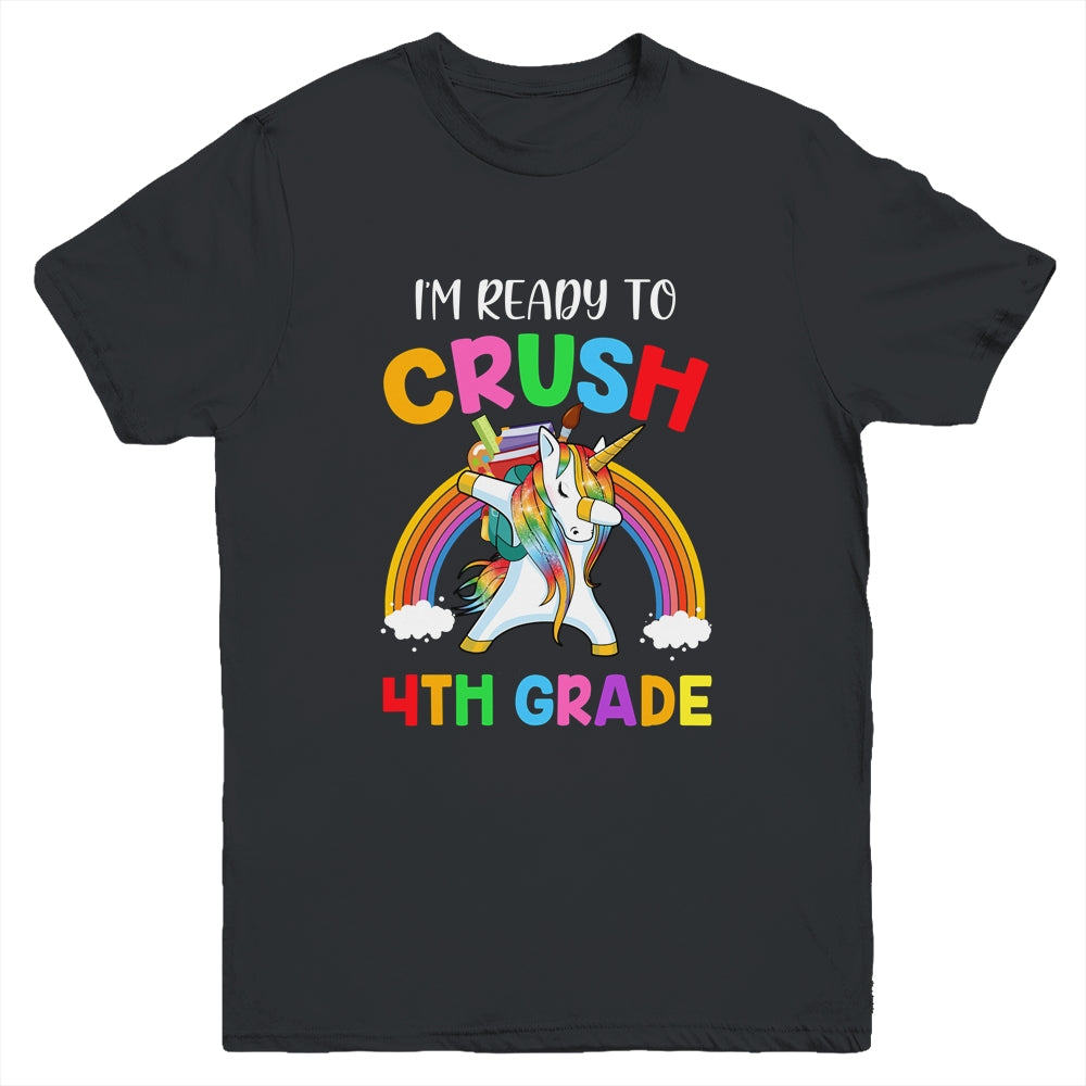 I'm Ready To Crush 4th Grade Unicorn Back To School Youth Youth Shirt | Teecentury.com
