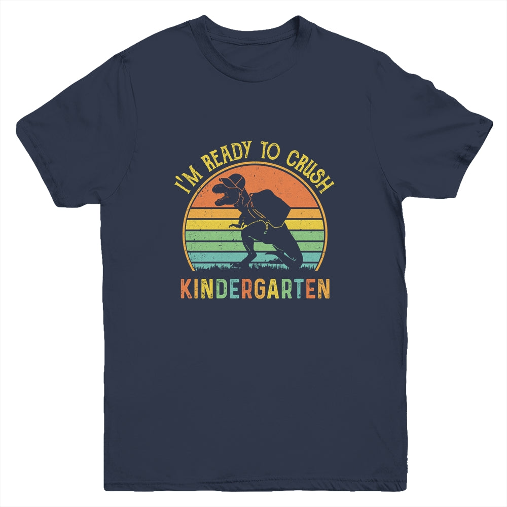 I'm Ready To Crush Kindergarten T Rex Dinosaur Back to School Boys Youth Youth Shirt | Teecentury.com