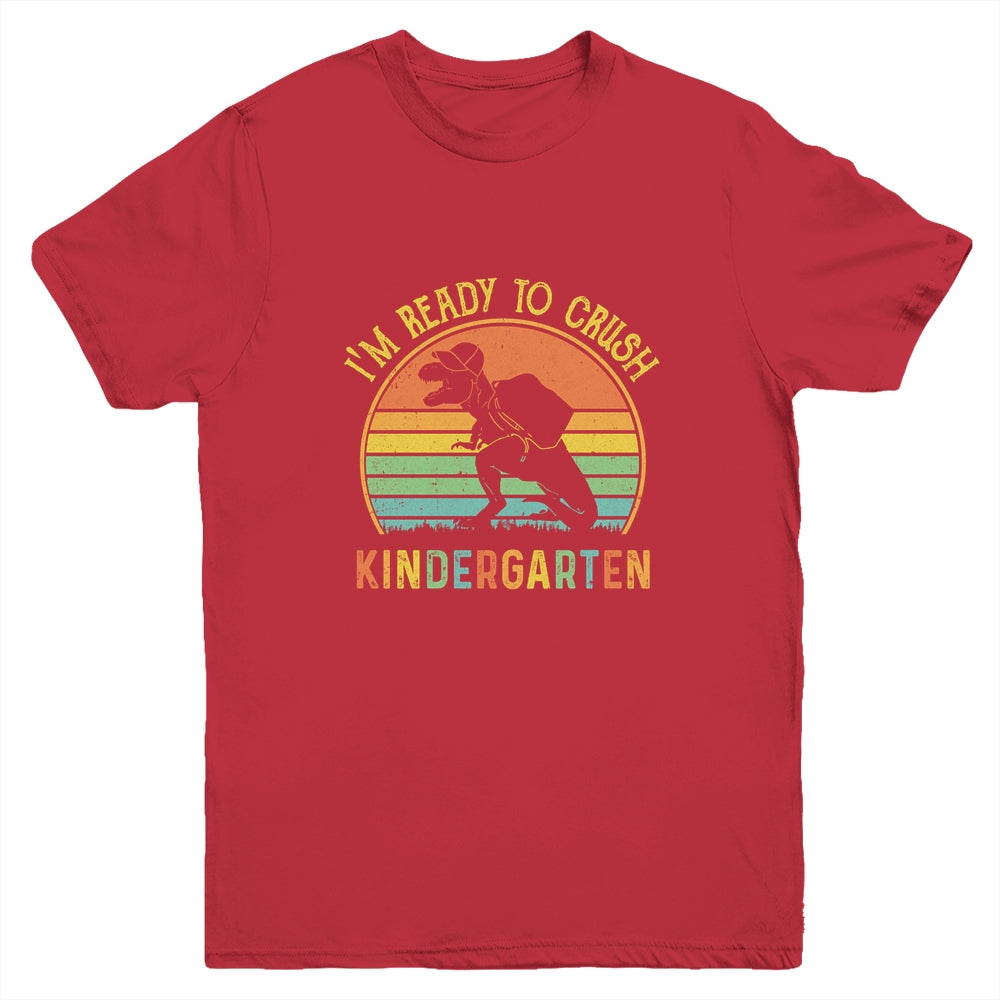 I'm Ready To Crush Kindergarten T Rex Dinosaur Back to School Boys Youth Youth Shirt | Teecentury.com