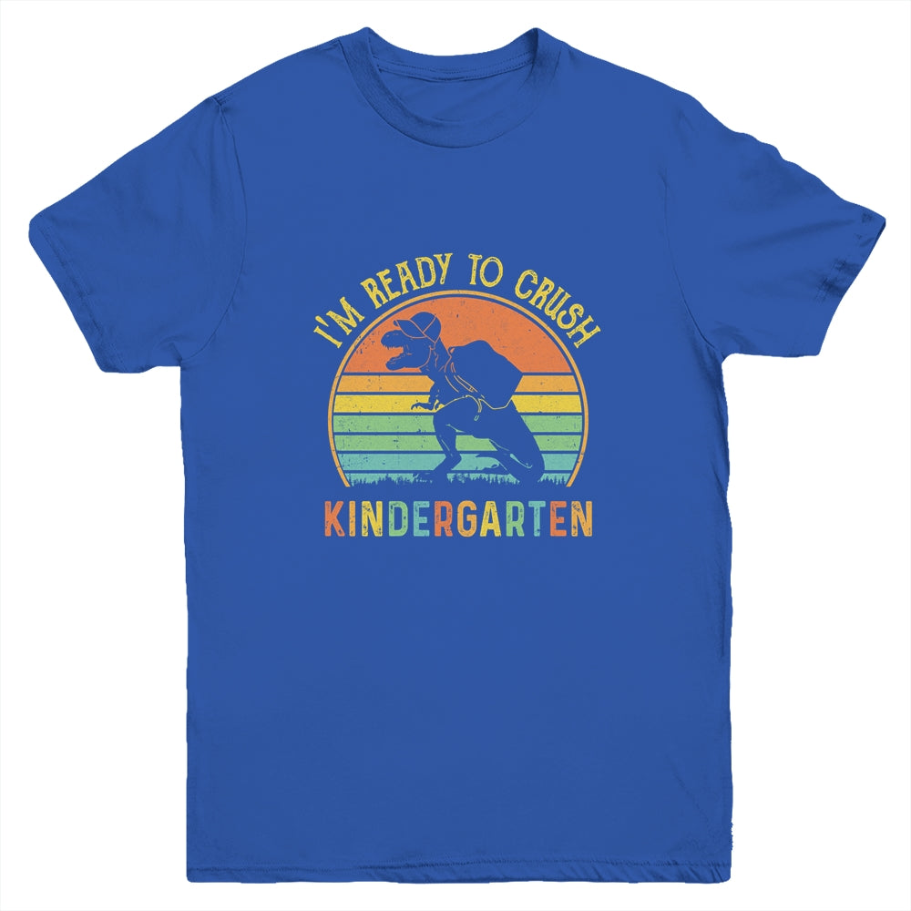 I'm Ready To Crush Kindergarten T Rex Dinosaur Back to School Boys Youth Youth Shirt | Teecentury.com