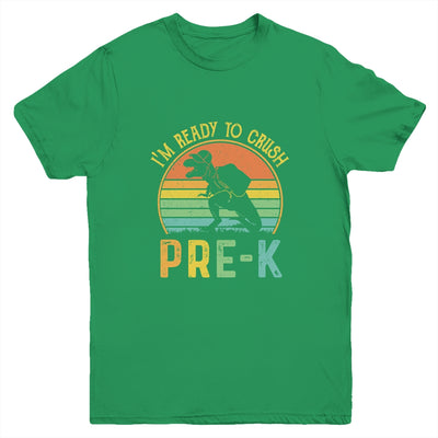 I'm Ready To Crush Pre-K T Rex Dinosaur Back to School Boys Youth Youth Shirt | Teecentury.com