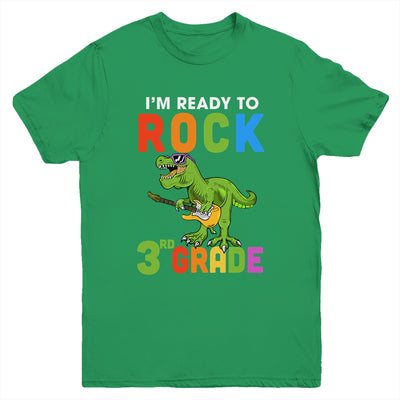 I'm Ready To Rock 3rd Grade Dinosaur Back To School Youth Youth Shirt | Teecentury.com