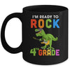 I'm Ready To Rock 4th Grade Dinosaur Back To School Mug Coffee Mug | Teecentury.com