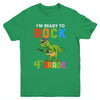 I'm Ready To Rock 4th Grade Dinosaur Back To School Youth Youth Shirt | Teecentury.com