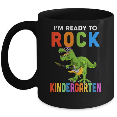 I'm Ready To Rock Kindergarten Dinosaur Back To School Mug Coffee Mug | Teecentury.com