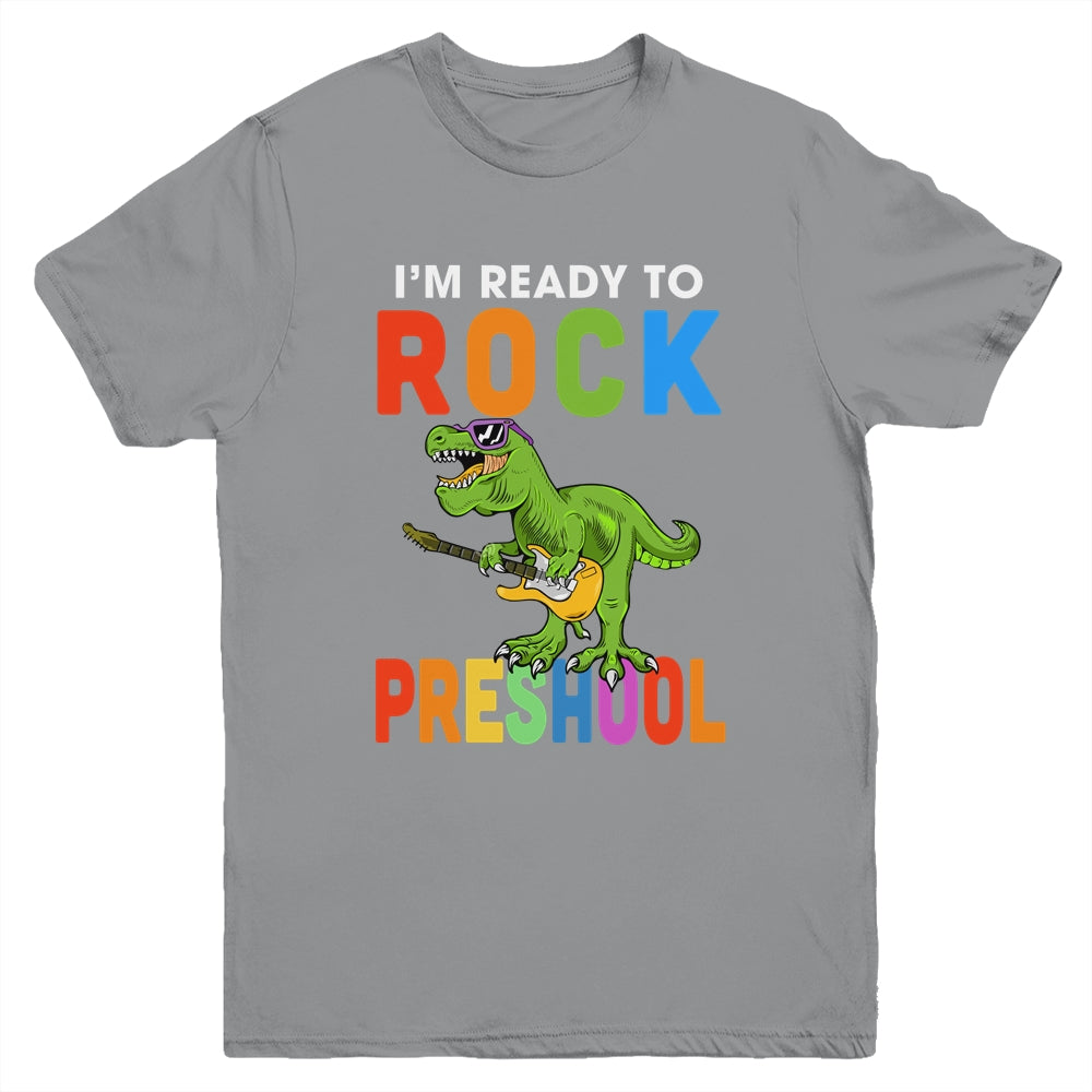 I'm Ready To Rock Preschool Dinosaur Back To School Youth Youth Shirt | Teecentury.com