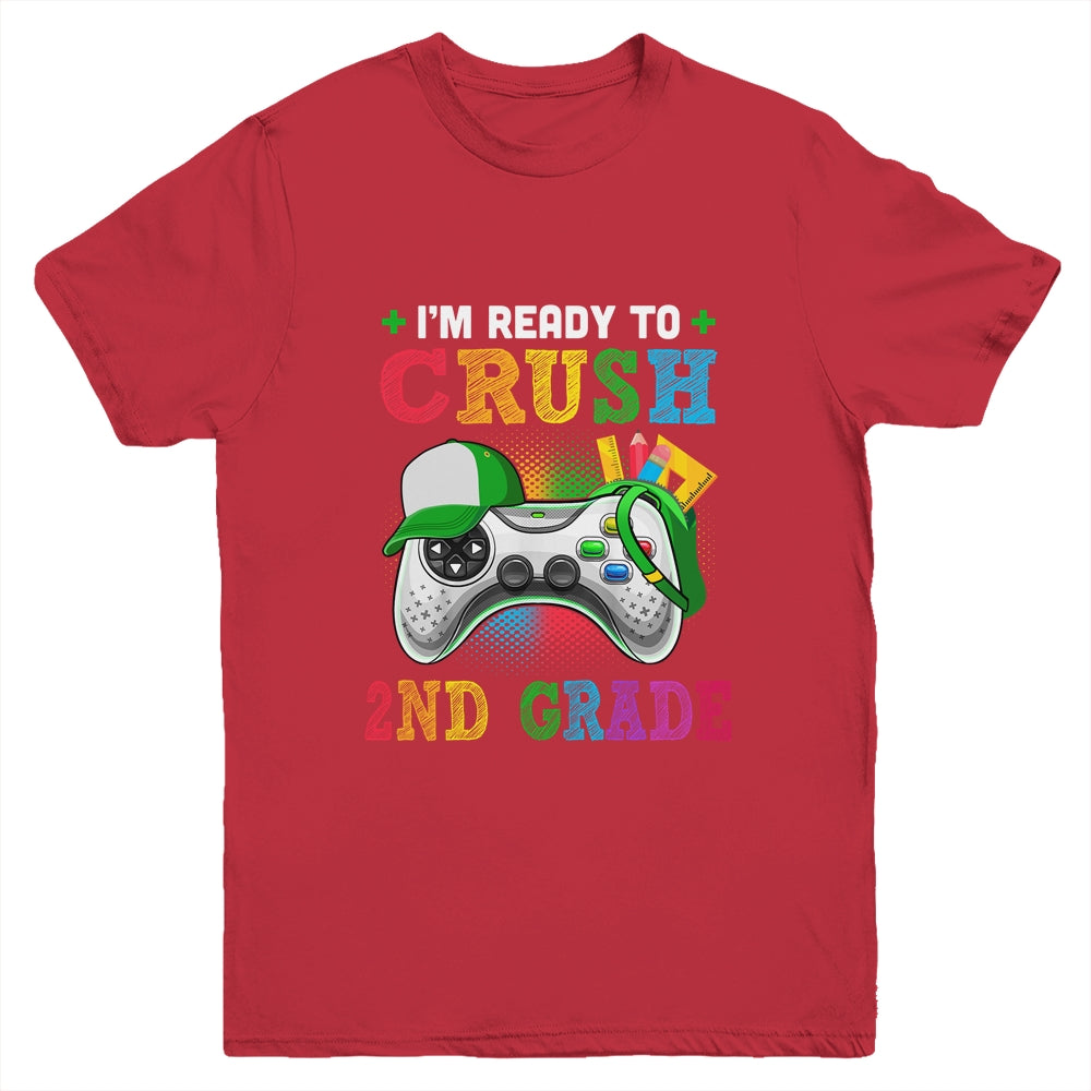 I'm Ready to Crush 2nd Grade Back to School Video Game Boys Youth Youth Shirt | Teecentury.com