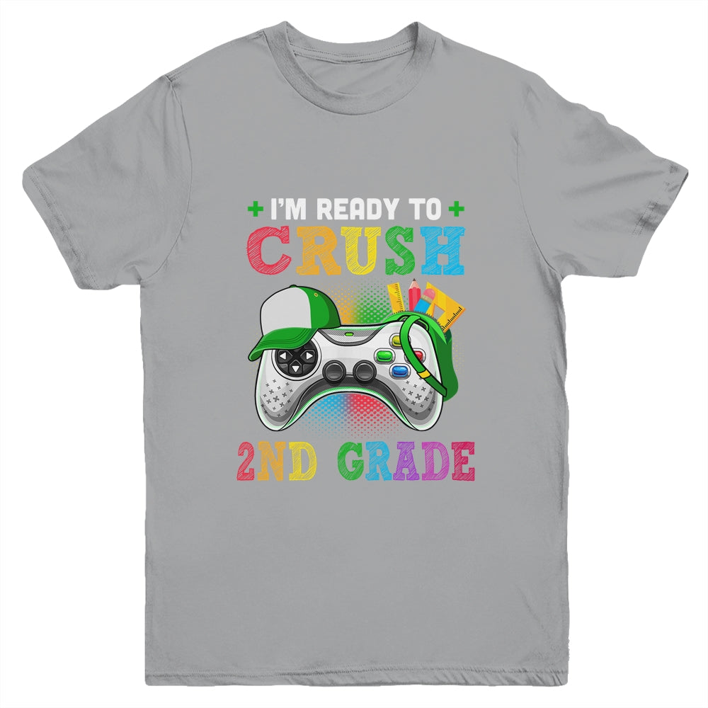 I'm Ready to Crush 2nd Grade Back to School Video Game Boys Youth Youth Shirt | Teecentury.com
