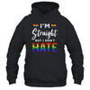 I'm Straight But I Dont Hate Rainbow LGBT Gay Pride Month T-Shirt & Hoodie | Teecentury.com