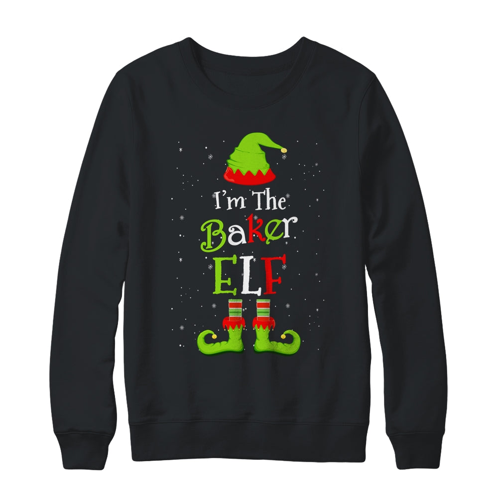 I'm The Baker Elf Family Matching Funny Christmas Group Gift T-Shirt & Sweatshirt | Teecentury.com