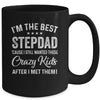 I'm The Best Step Dad Crazy Kids Father's Day Mug Coffee Mug | Teecentury.com