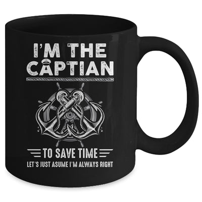 I'm The Captain Of The Boat Funny Im Always Right Mug | teecentury