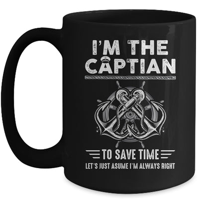 I'm The Captain Of The Boat Funny Im Always Right Mug | teecentury