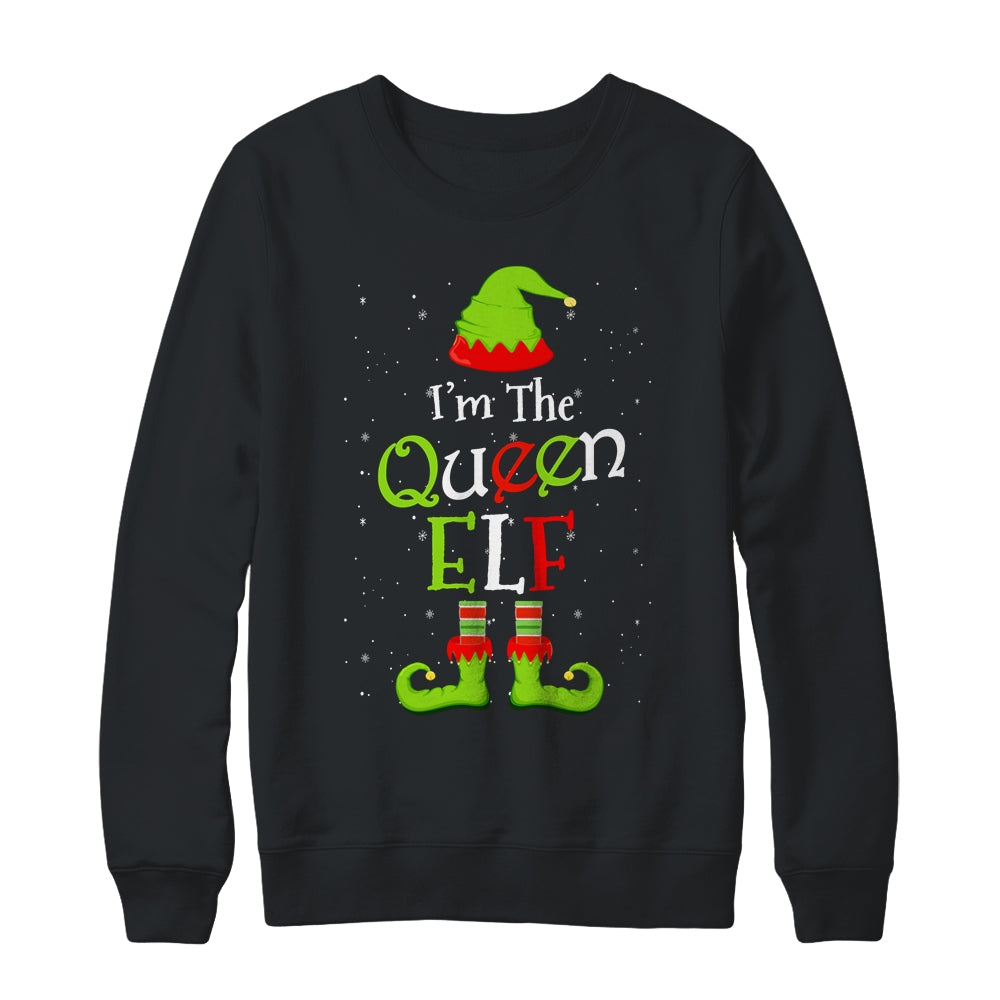 I'm The Queen Elf Family Matching Funny Christmas Group Gift T-Shirt & Sweatshirt | Teecentury.com