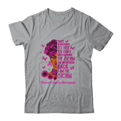 I'm The Storm Black Women Breast Cancer Pink Ribbon Survivor T-Shirt & Hoodie | Teecentury.com