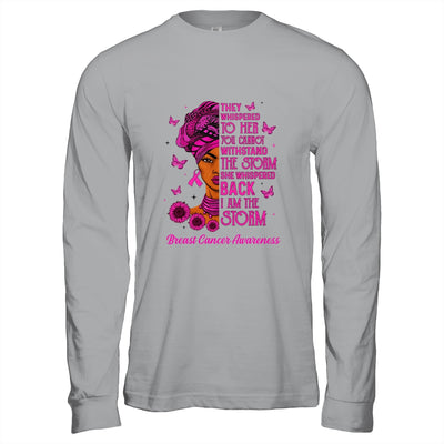 I'm The Storm Black Women Breast Cancer Pink Ribbon Survivor T-Shirt & Hoodie | Teecentury.com