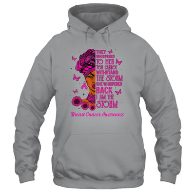 I'm The Storm Black Women Breast Cancer Pink Ribbon Survivor T-Shirt & Hoodie | Teecentury.com