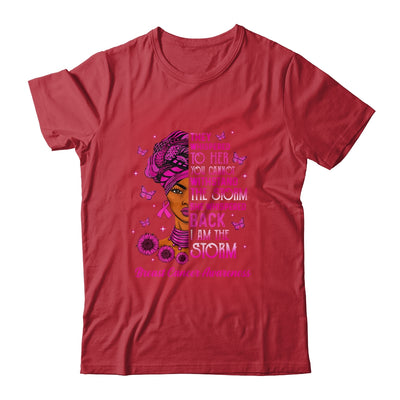 I'm The Storm Black Women Breast Cancer Survivor Pink Ribbon T-Shirt & Hoodie | Teecentury.com