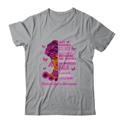 I'm The Storm Black Women Breast Cancer Survivor Pink Ribbon T-Shirt & Hoodie | Teecentury.com