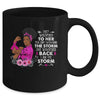 I'm The Storm Strong Black Women Breast Cancer Warrior Pink Mug | teecentury