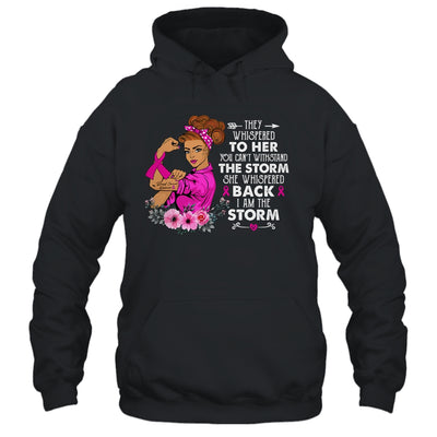 I'm The Storm Strong Breast Cancer Warrior Pink Ribbon Women Shirt & Hoodie | teecentury