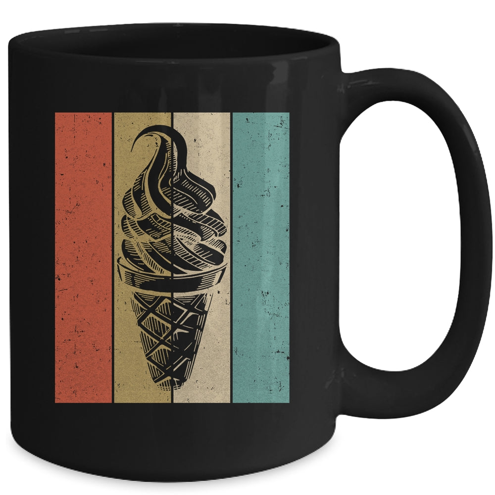 Ice Cream Cone Retro Vintage Ice Cream Lover Summer Vacation Mug | teecentury