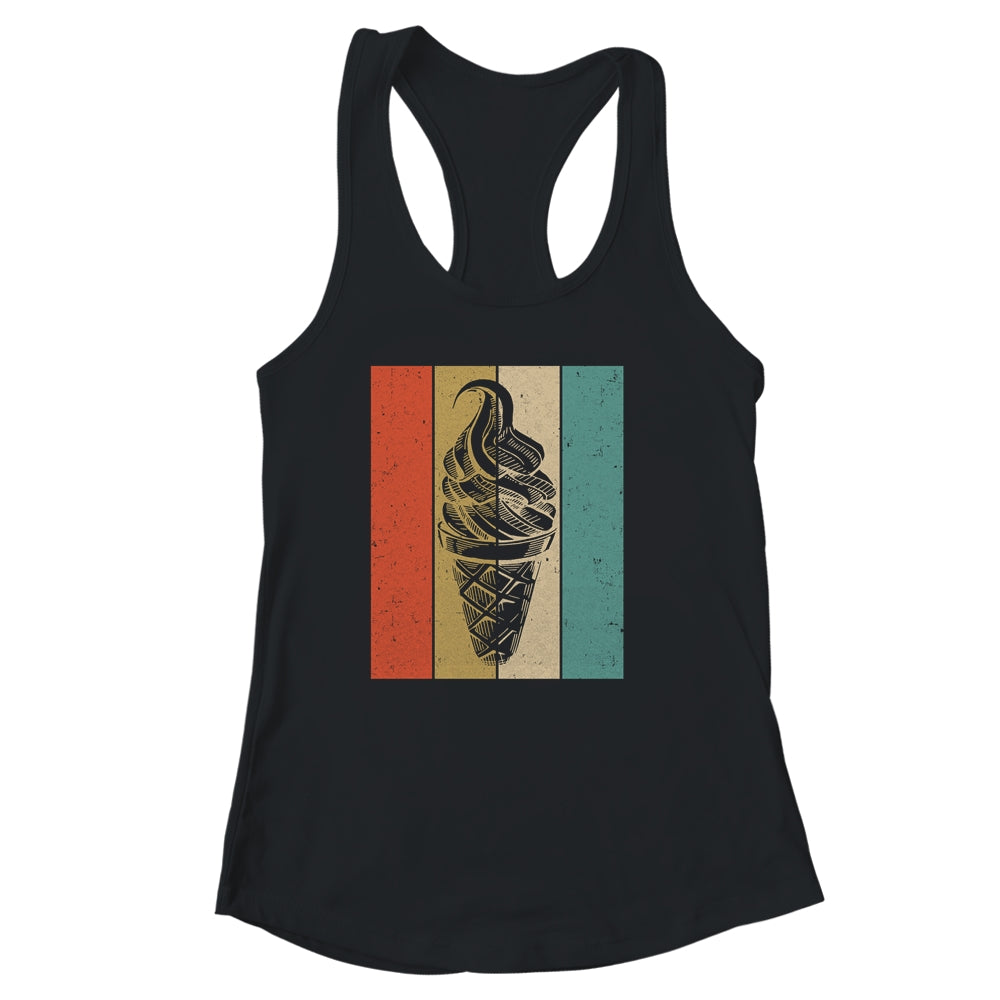 Ice Cream Cone Retro Vintage Ice Cream Lover Summer Vacation Shirt & Tank Top | teecentury