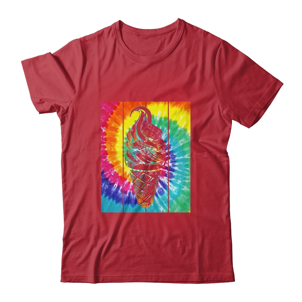 Ice Cream Cone Tie Dye Ice Cream Lover Summer Vacation Shirt & Tank Top | teecentury