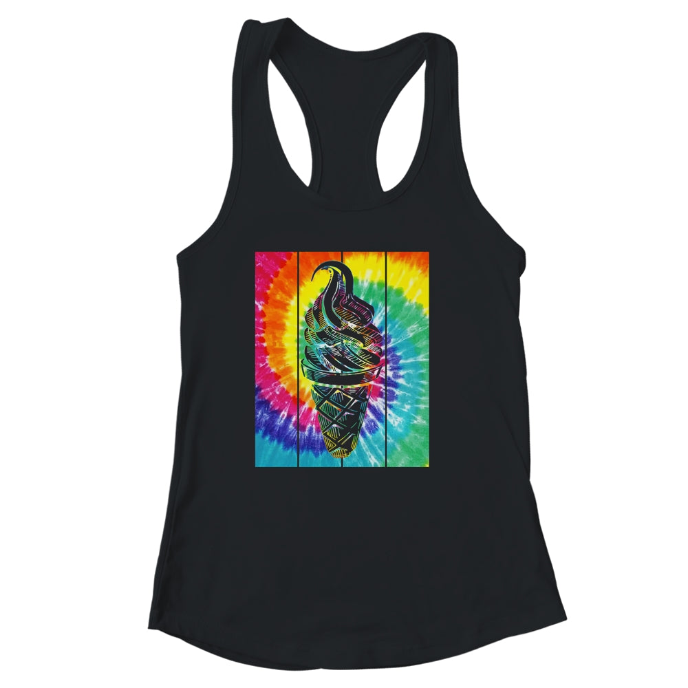 Ice Cream Cone Tie Dye Ice Cream Lover Summer Vacation Shirt & Tank Top | teecentury