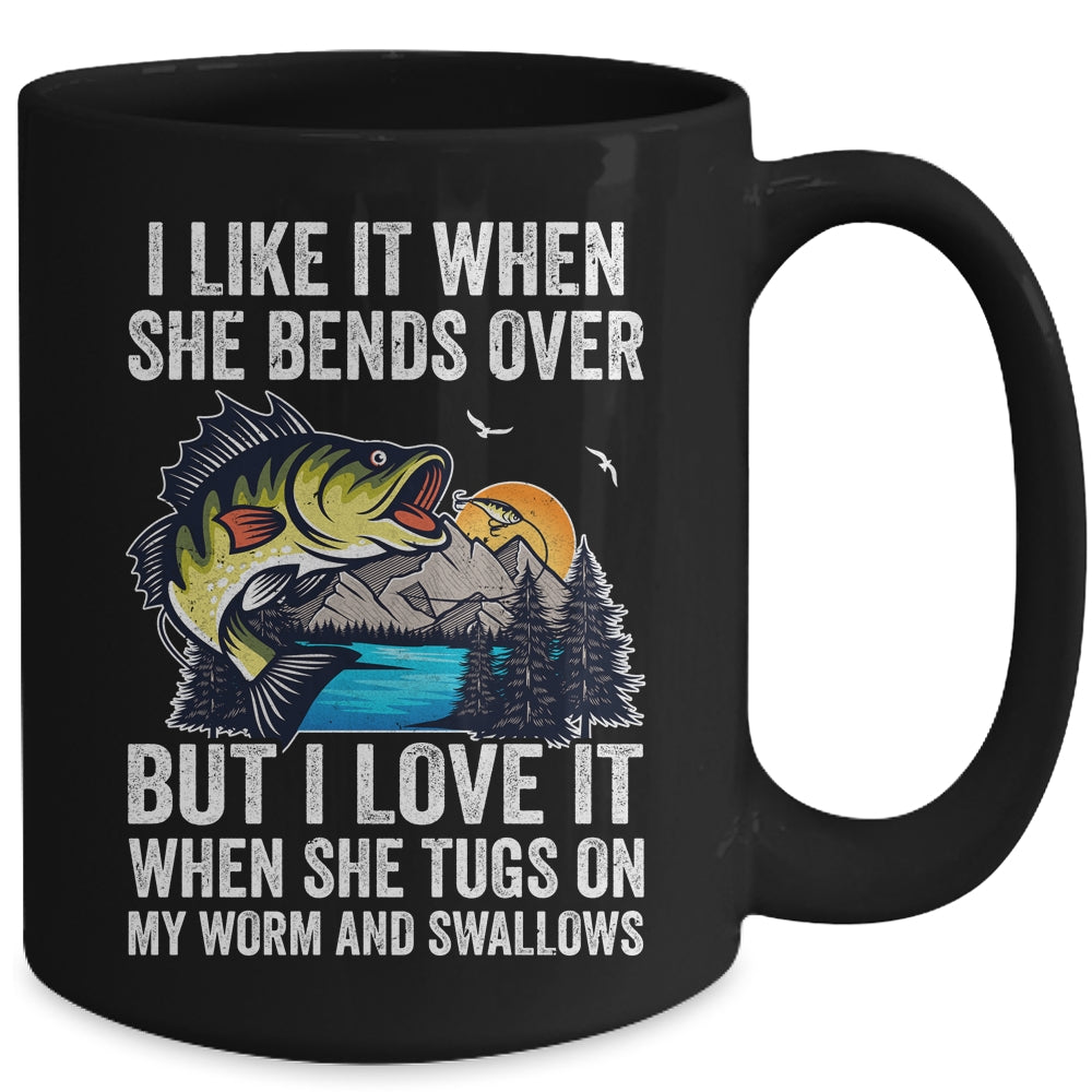 Dad Fish Unique Design Mug Funny Fishing Dad Gifts For Fathers Day
