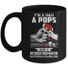 Im A Dad Pops Retired Firefighter Gifts Fathers Day Mug Coffee Mug | Teecentury.com