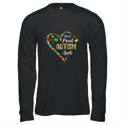 Im A Proud Autism Aunt Love Heart Autism Awareness T-Shirt & Hoodie | Teecentury.com