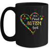 Im A Proud Autism Aunt Love Heart Autism Awareness Mug Coffee Mug | Teecentury.com