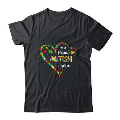 Im A Proud Autism Auntie Love Heart Autism Awareness T-Shirt & Hoodie | Teecentury.com