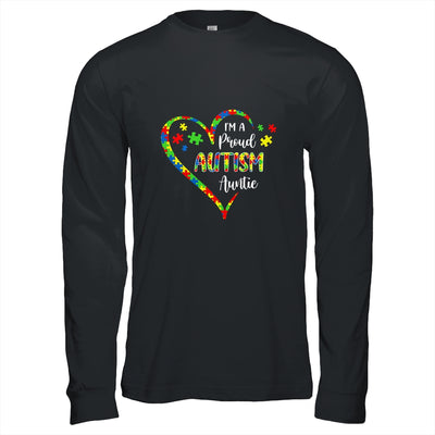 Im A Proud Autism Auntie Love Heart Autism Awareness T-Shirt & Hoodie | Teecentury.com