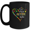 Im A Proud Autism Auntie Love Heart Autism Awareness Mug Coffee Mug | Teecentury.com