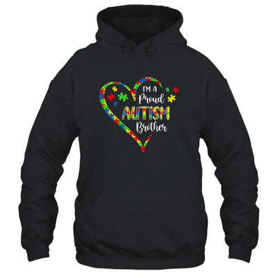 Im A Proud Autism Brother Love Heart Autism Awareness T-Shirt & Hoodie | Teecentury.com