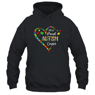 Im A Proud Autism Cousin Love Heart Autism Awareness T-Shirt & Hoodie | Teecentury.com