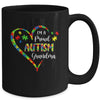 Im A Proud Autism Grandma Love Heart Autism Awareness Mug Coffee Mug | Teecentury.com