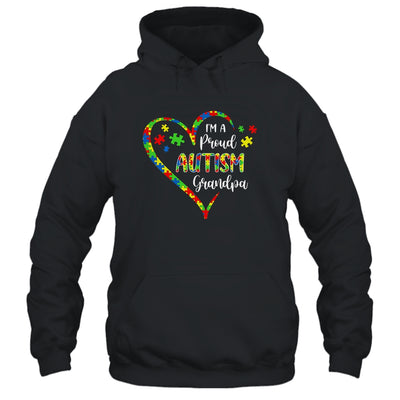 Im A Proud Autism Grandpa Love Heart Autism Awareness T-Shirt & Hoodie | Teecentury.com