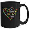 Im A Proud Autism Mom Love Heart Autism Awareness Mug Coffee Mug | Teecentury.com