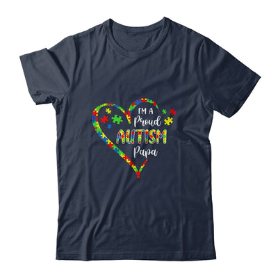 Im A Proud Autism Papa Love Heart Autism Awareness T-Shirt & Hoodie | Teecentury.com